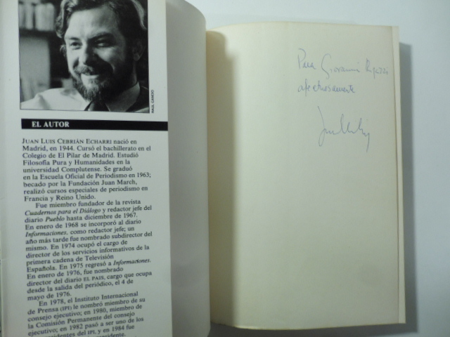 Cronicas de mi pais. Copia con dedica autografa e firma dell'Autore (signed copy)